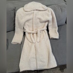 Barefoot Dreams Cream Cozy Chic Robe Size 10-14
